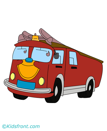 Fire Engine Coloring Pages